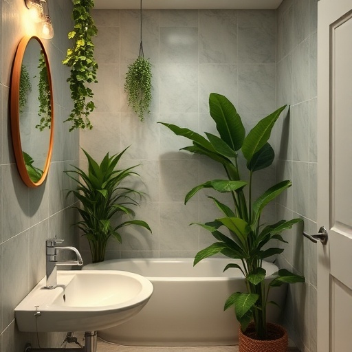 plants in bathroom for better air quality