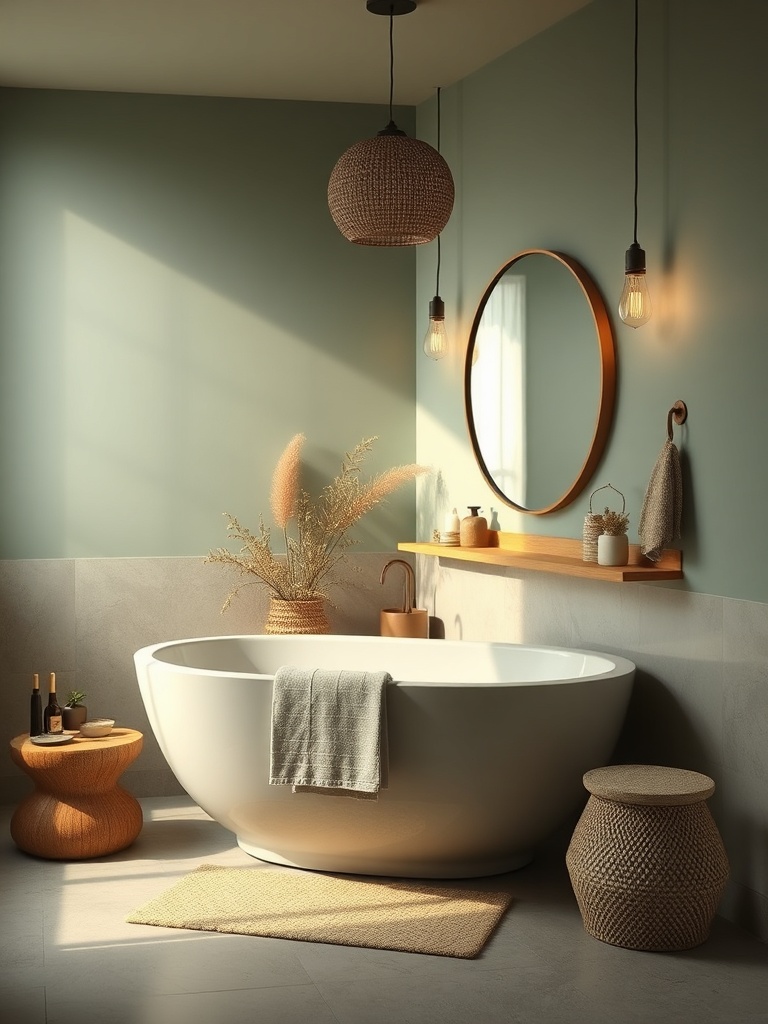 a peaceful bathroom oasis