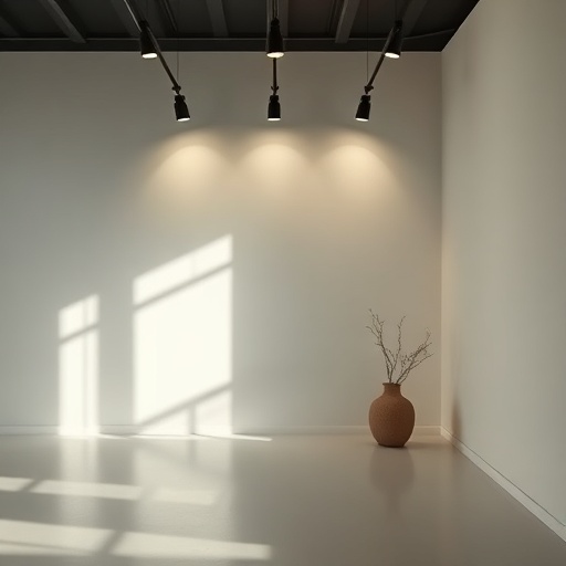ambient lighting in a minimalist room
