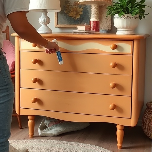 DIY furniture refinishing project