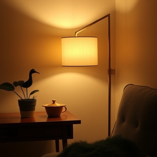 stylish lamp in a cozy corner