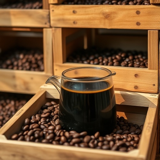 coffee table made from wooden crates