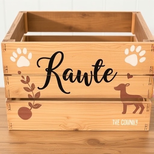 personalized wooden crate