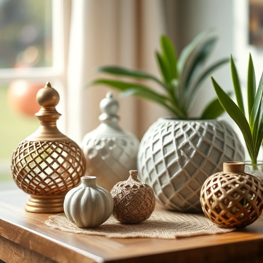 decorative accessories on a table
