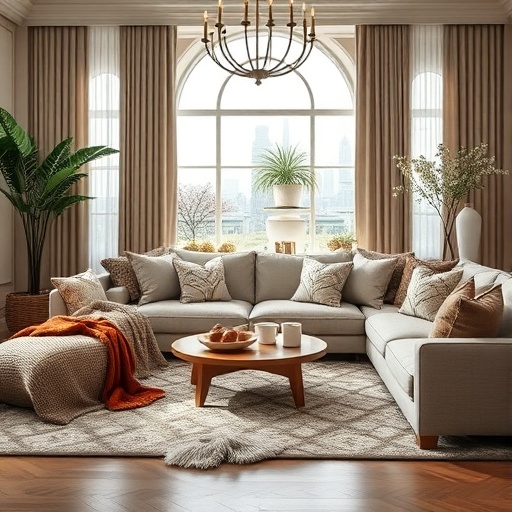 cozy textiles in luxury decor