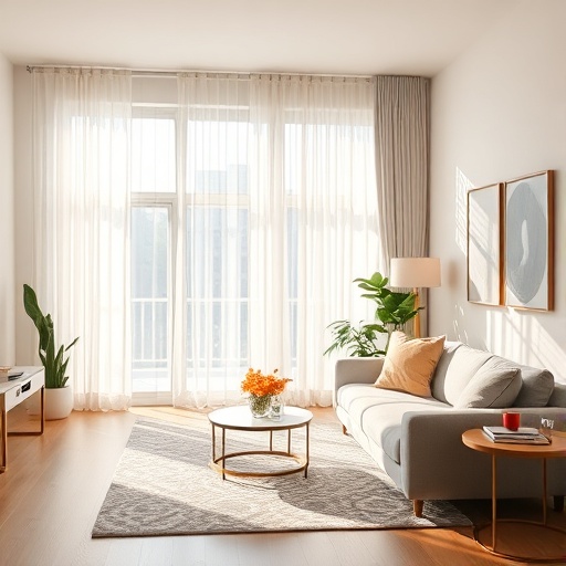 natural light in living room