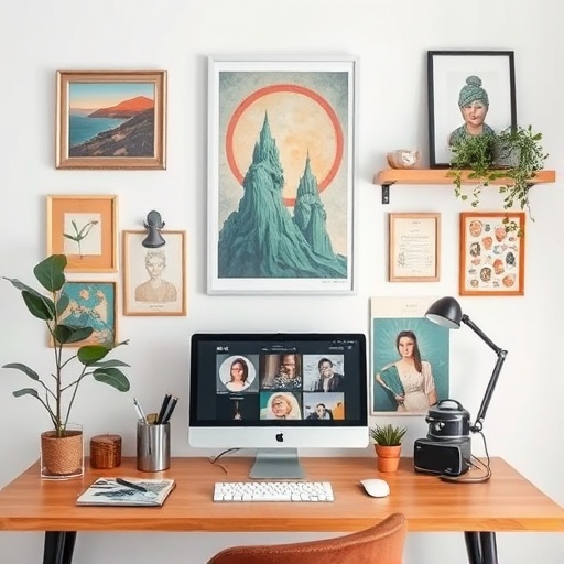 personalized home office workspace