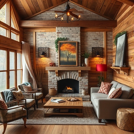 rustic living room decor