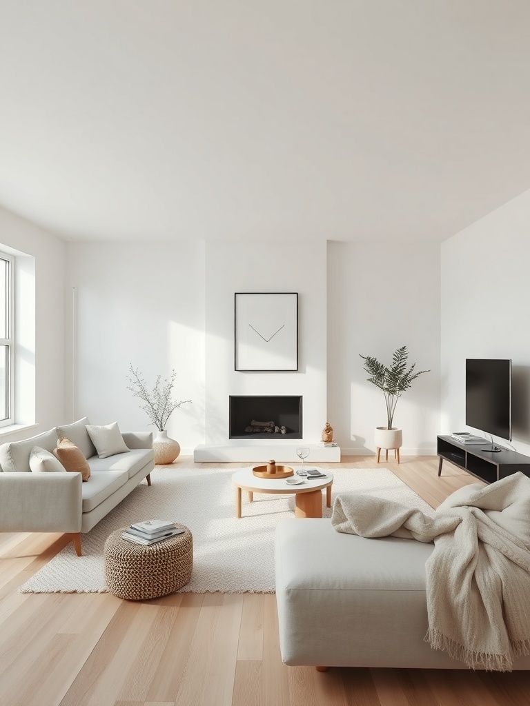 minimalist Scandinavian living room