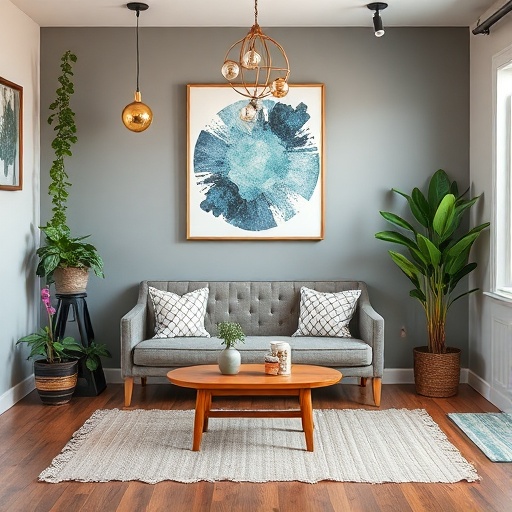 budget-friendly decor in a home gym