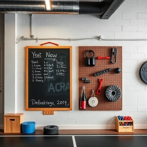 functional wall art in a gym