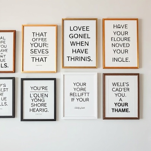 wall with motivational quotes