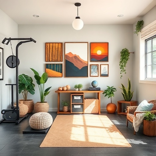 seasonal updates in a home gym