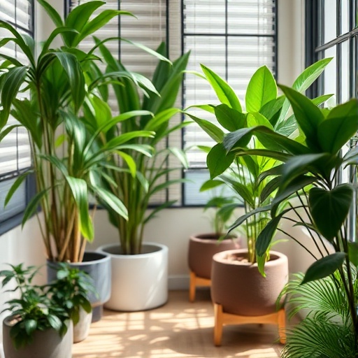 indoor plants in South Asian decor