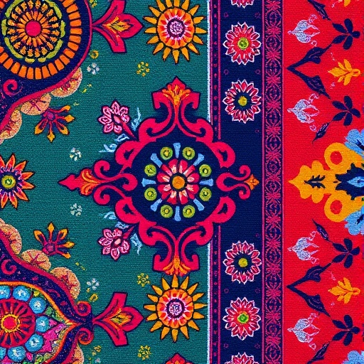 colorful South Asian textiles