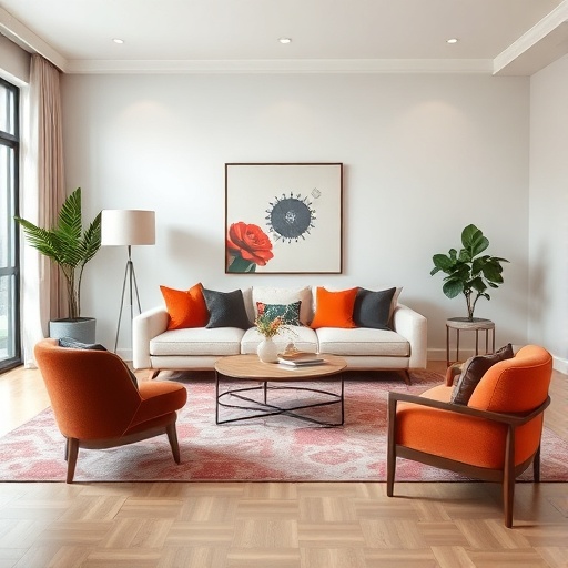 contemporary chic living room