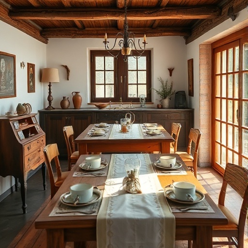 rustic dining room