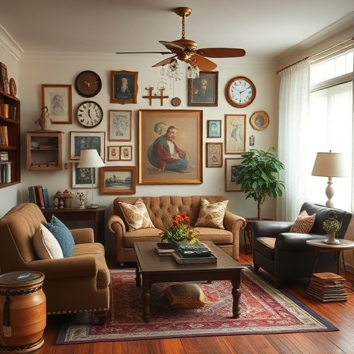 vintage decor living room