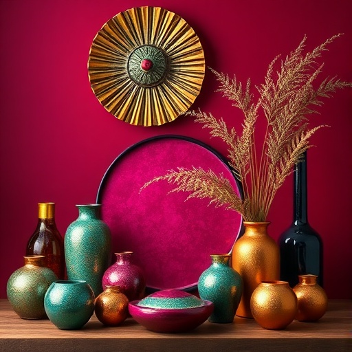 Vibrant jewel tones in decor
