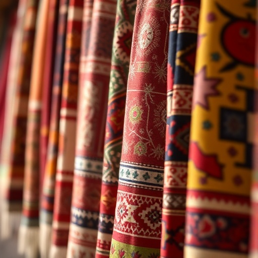 Colorful Iranian textiles
