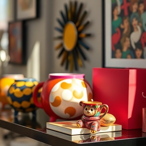 decorative accessories inspired by pop art