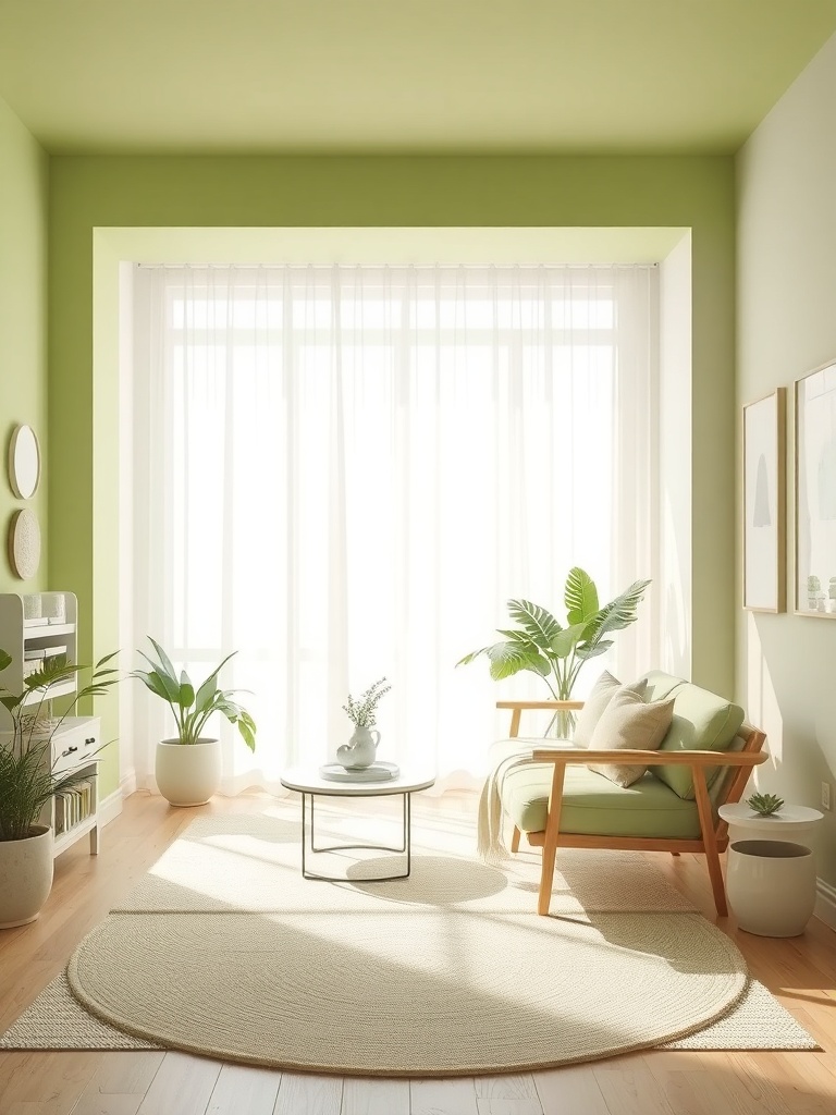 room with soft pastel colors