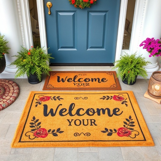 decorative welcome mat