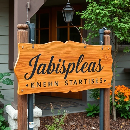personalized entrance sign