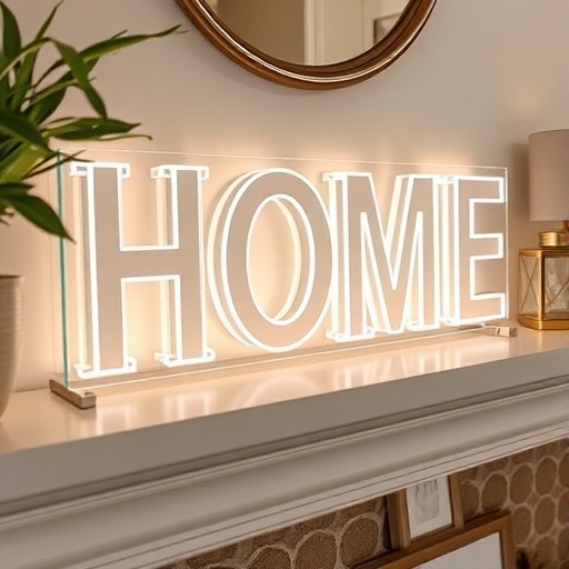 elegant acrylic home decor signs