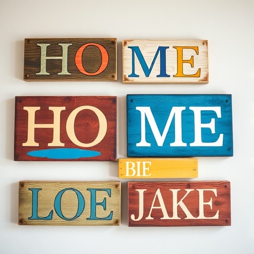 colorful canvas home decor signs