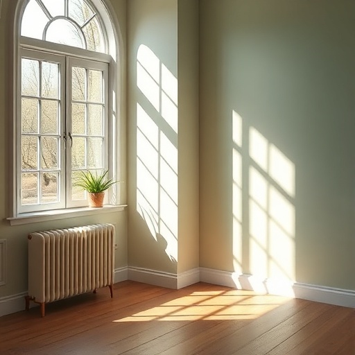 sunlight illuminating a room's interior