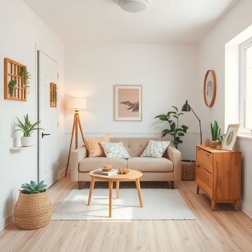 small room with light color scheme
