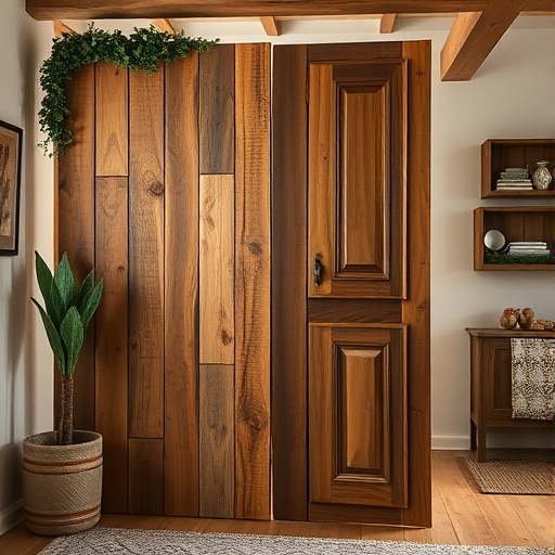 rustic wooden Rentry divider